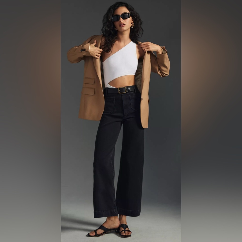 Black Flare Wide Leg Jeans